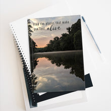 Load image into Gallery viewer, Caney Fork River with quote &quot;Find the places that make you feel alive&quot;
