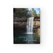 Load image into Gallery viewer, Greeter Falls with quote &quot;don&#39;t let fear hold you back&quot;
