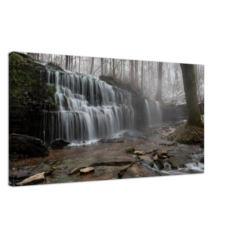 City Lake Falls in Cookeville, Tennessee in winter