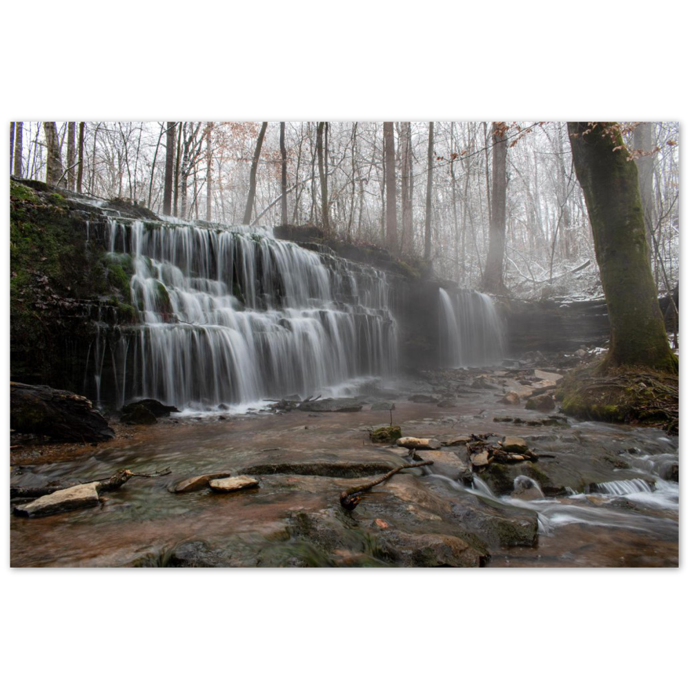 City Lake Falls in Cookeville, Tennessee in winter