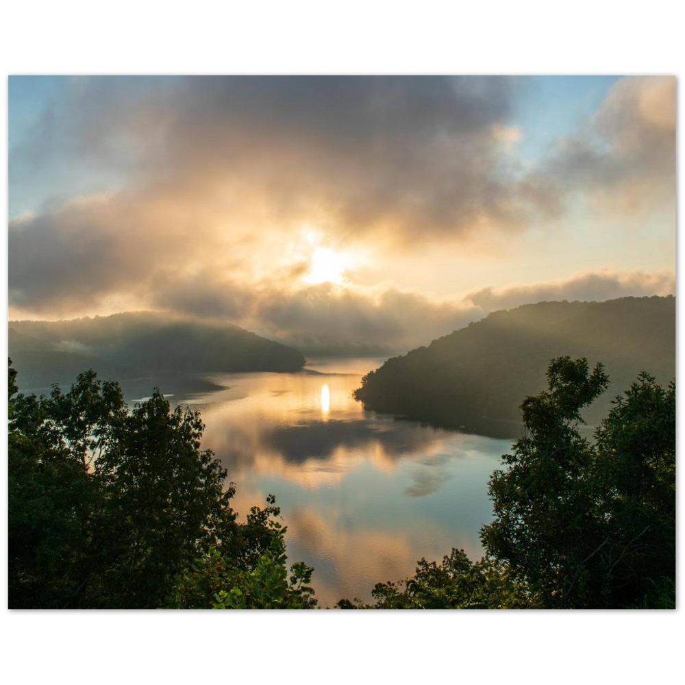 Sunrise on Center Hill Lake in Smithville, Tennessee