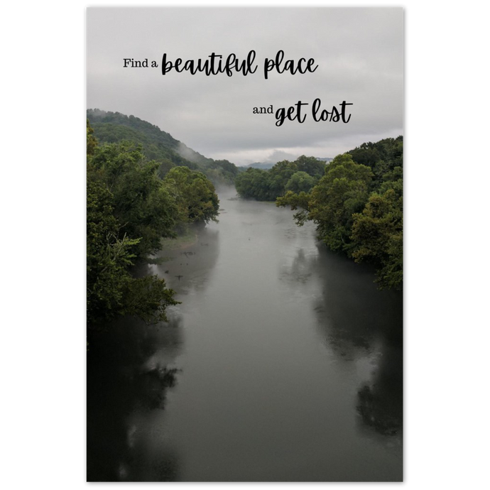 Caney Fork River with quote 