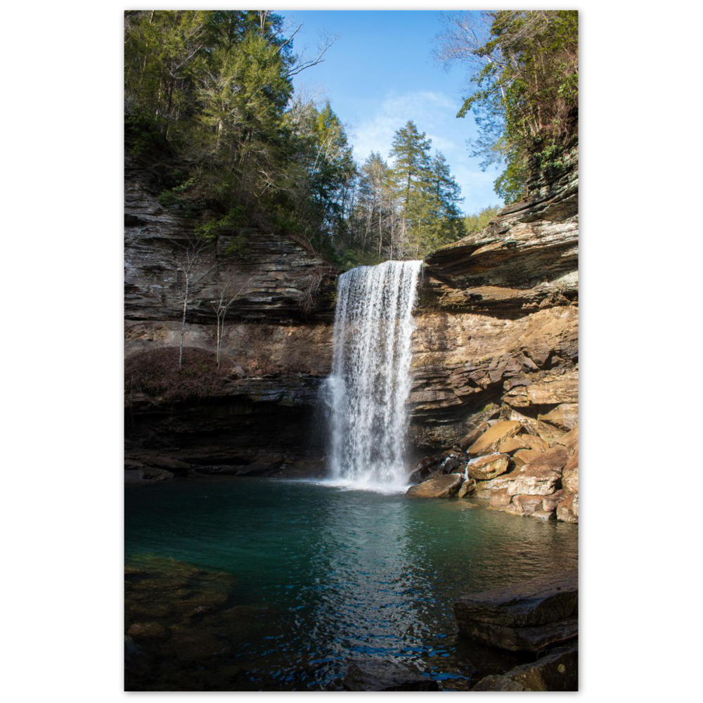 Greeter Falls in South Cumberland State Park in Grundy County, Tennessee