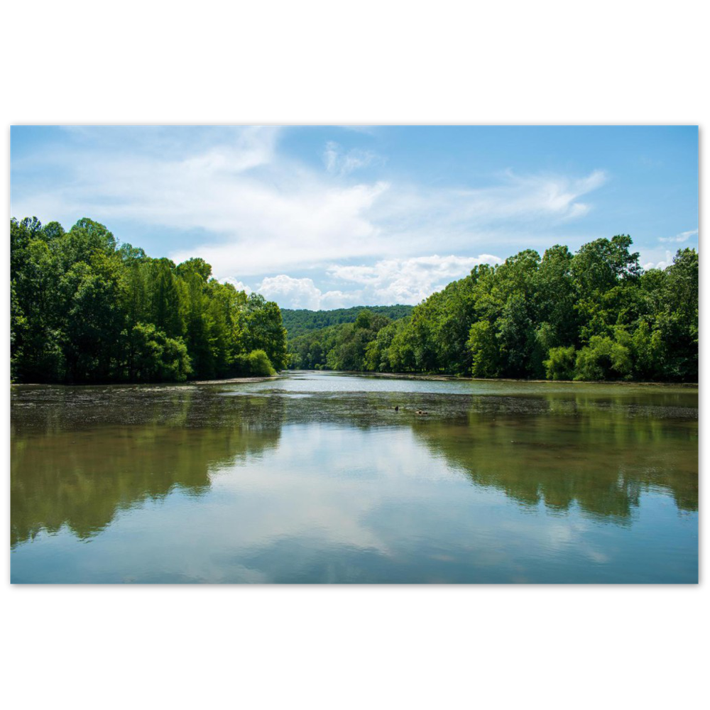 City Lake in Cookeville, Tennessee in summer