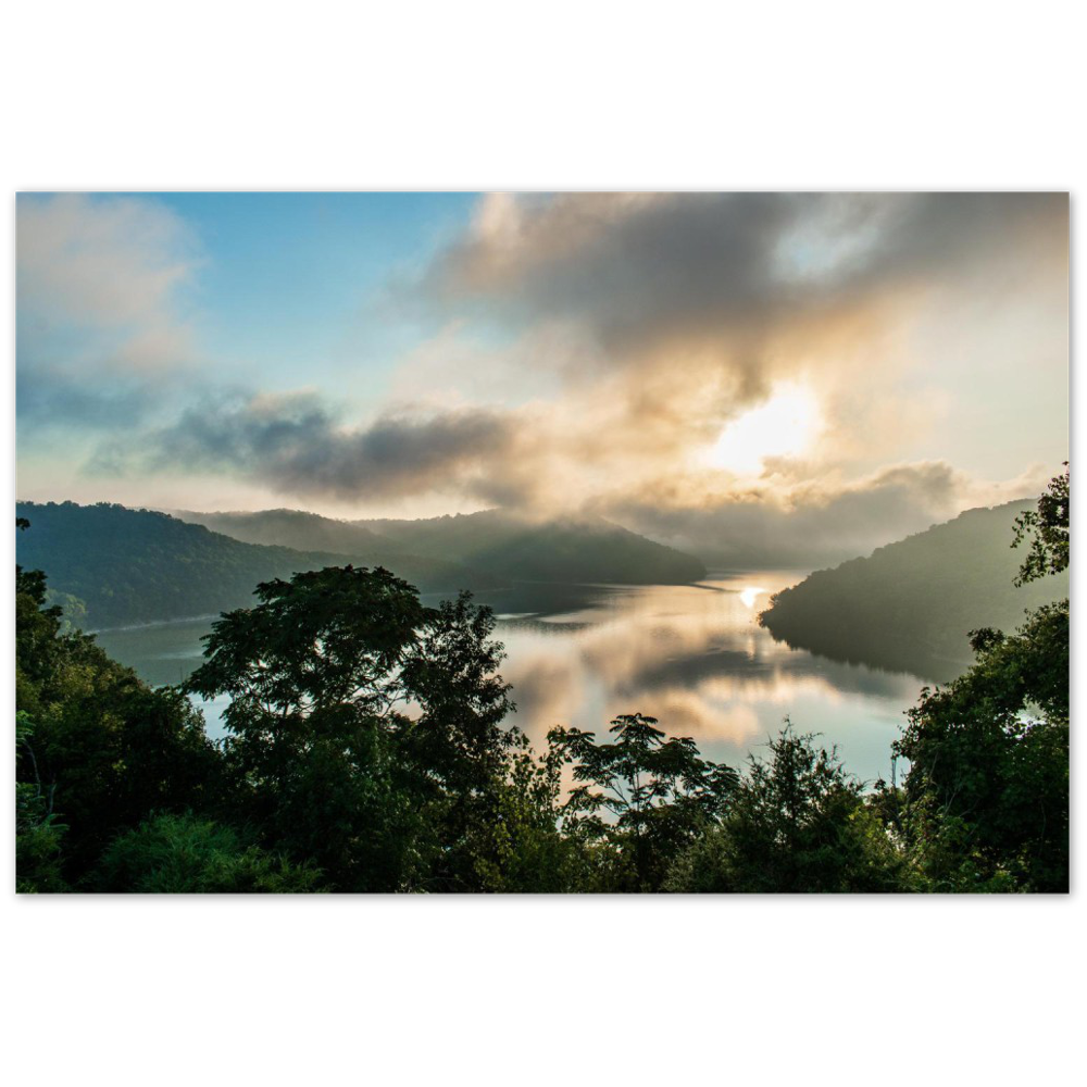 Sunrise on Center Hill Lake in Smithville, Tennessee