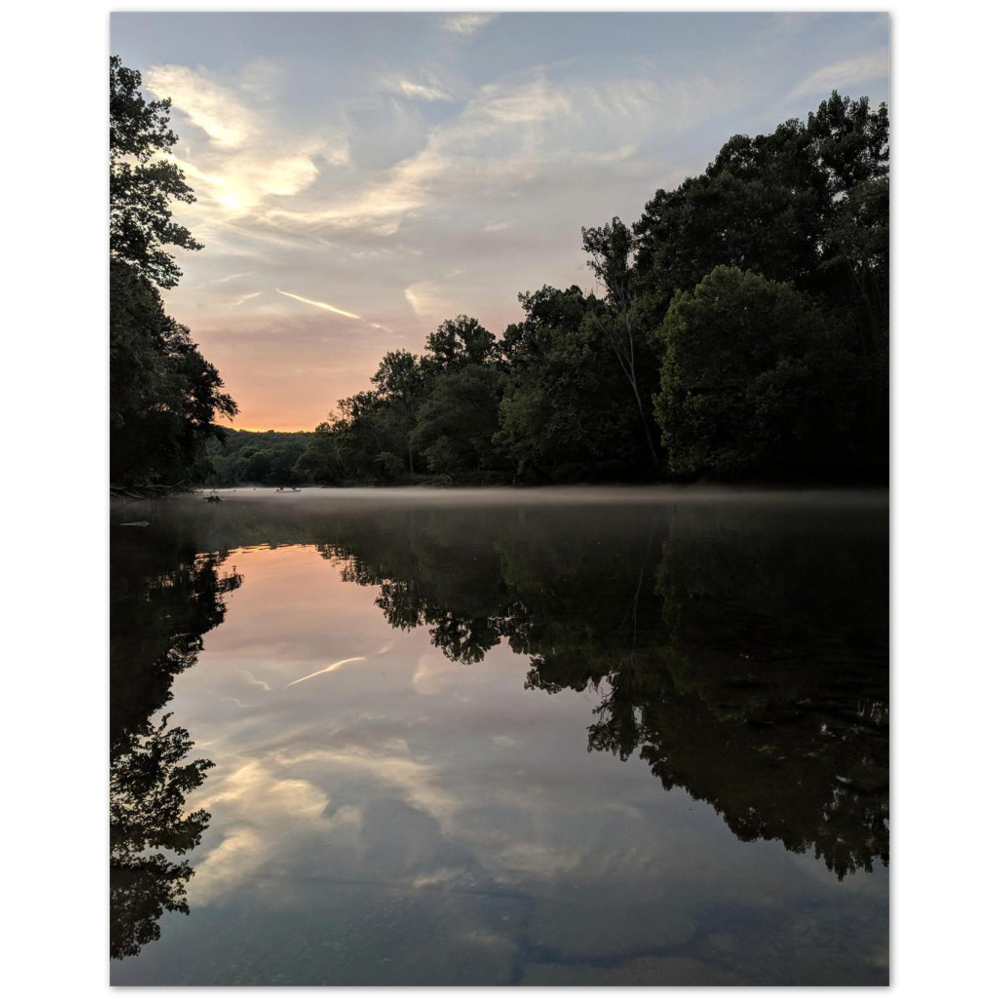 Caney Fork River, Lancaster, Tennessee at sunset